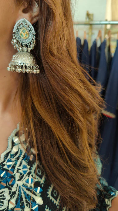 Indigo Patchwork Kurta & Pant Set