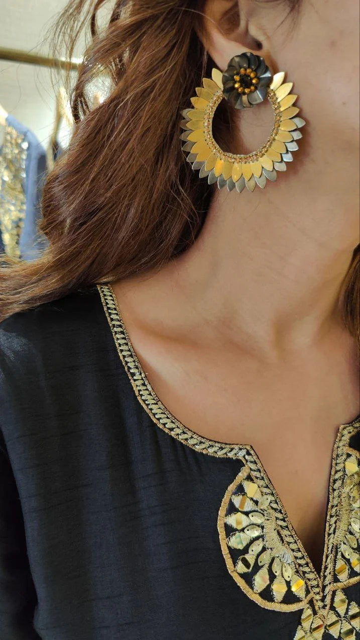 Luxury Black Party Kaftan