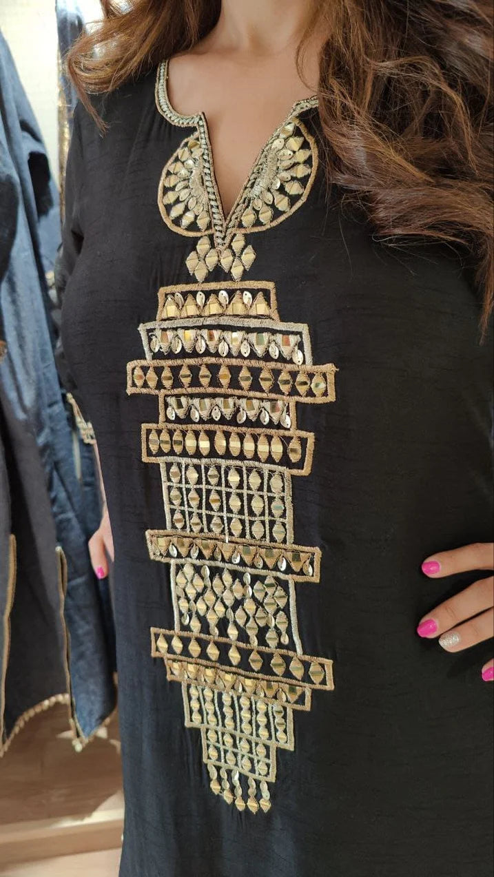 Luxury Black Party Kaftan