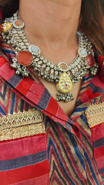 Maroon Chevron Two-Piece Co-Ord Set