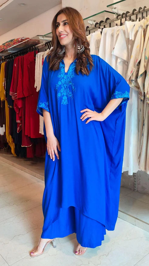 Blue Kaftan Co-Ord Set
