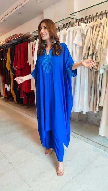 Blue Kaftan Co-Ord Set