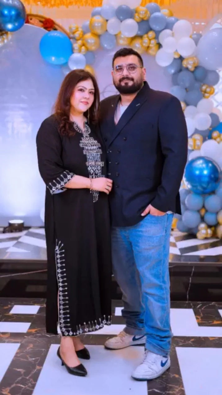 Luxury Black Party Kaftan